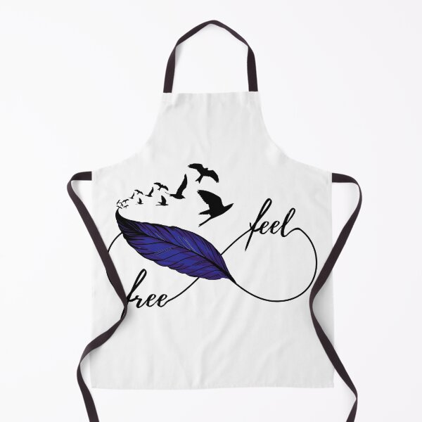 Item preview, Yoga - feel free! eternity Symbol with feather and birds blue designed and sold by BLucknerDesign.