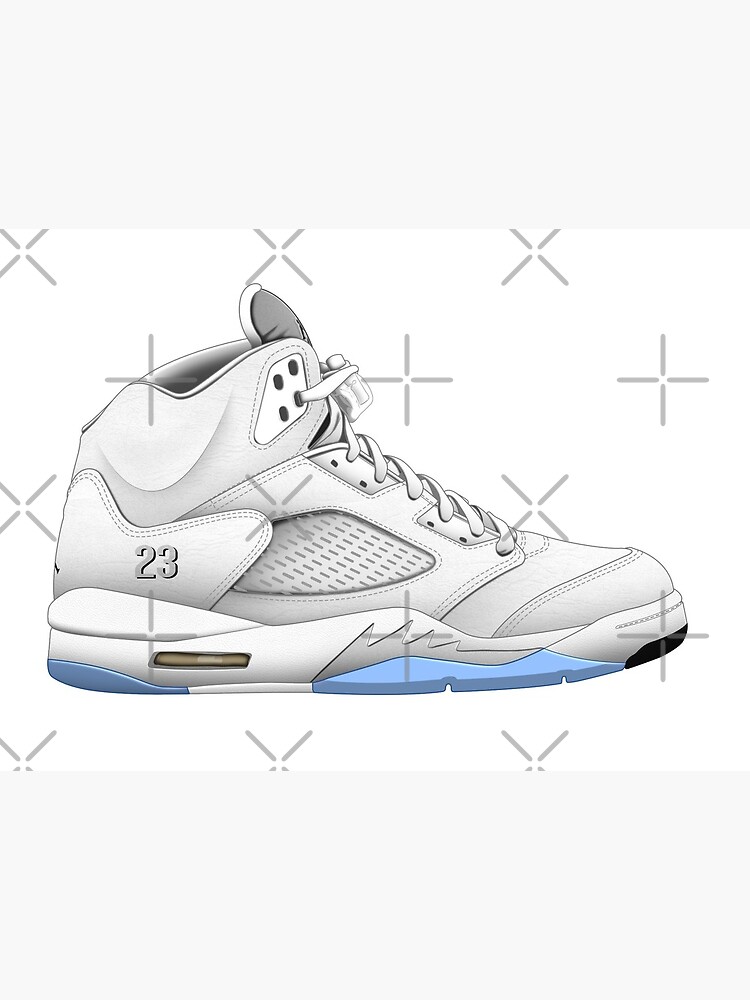 Jordan 5 outlet retro metallic white