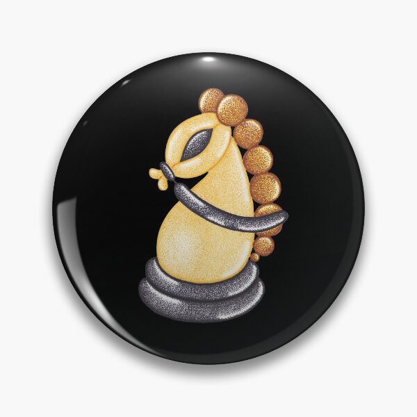 Item preview, Horse chess piece balloon animal pointillism painting designed and sold by MitoP.