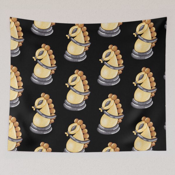 Item preview, Horse chess piece balloon animal pointillism painting designed and sold by MitoP.