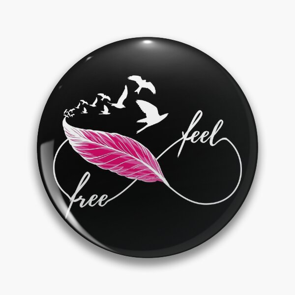 Item preview,  Yoga - feel free! eternity Symbol with feather and birds redw designed and sold by BLucknerDesign.