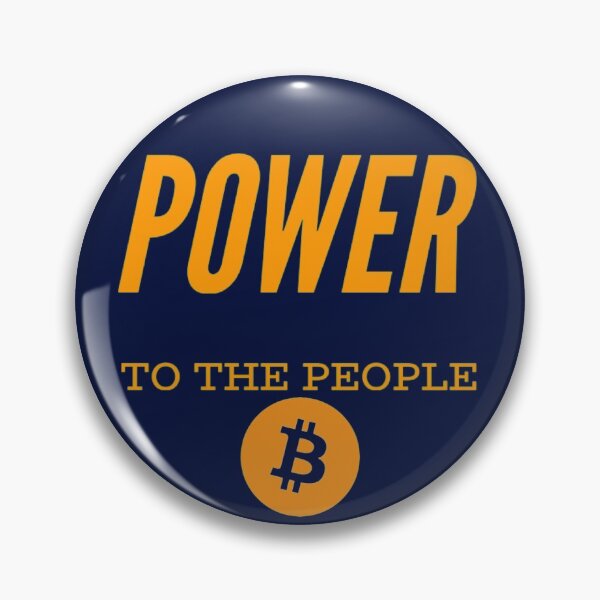 Item preview, Power to the people (Bitcoin) designed and sold by Bouzdesigns.