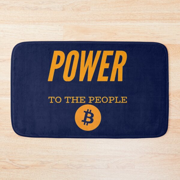 Item preview, Power to the people (Bitcoin) designed and sold by Bouzdesigns.