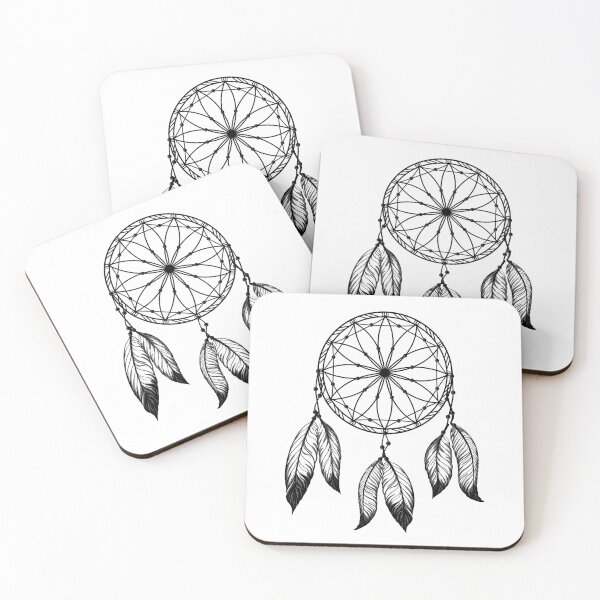 Item preview, Yoga - Dreamcatcher native american art with feather designed and sold by BLucknerDesign.