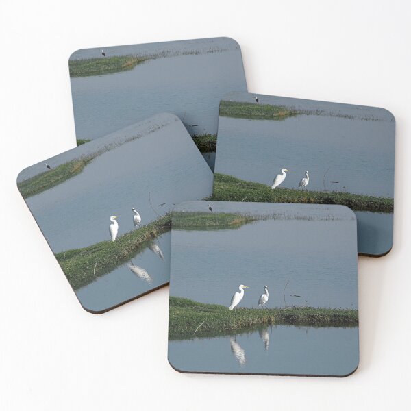 Item preview, River Bank White Egrets Wader Birds  designed and sold by worldways.