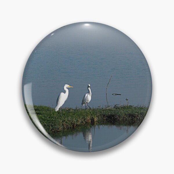Artikelvorschau, Flussufer Weißreiher Wader Birds entworfen und verkauft von worldways.
