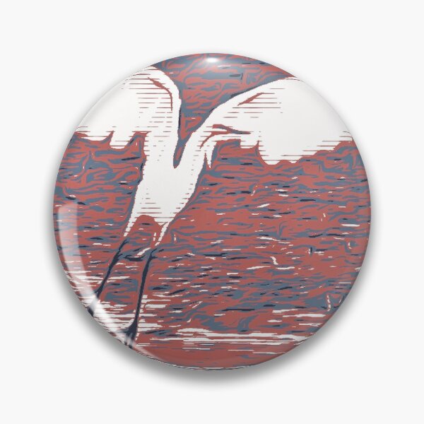 Item preview, Crane in Red designed and sold by brunoanjoloart.