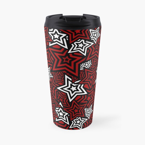 Persona 5 Royal Phantom Thief Star Mask Pattern Travel Mug