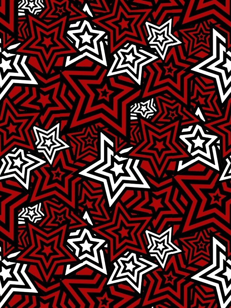 Artwork view, Persona 5 Royal Phantom Thief Star Mask Pattern designed and sold by CassidyCreates