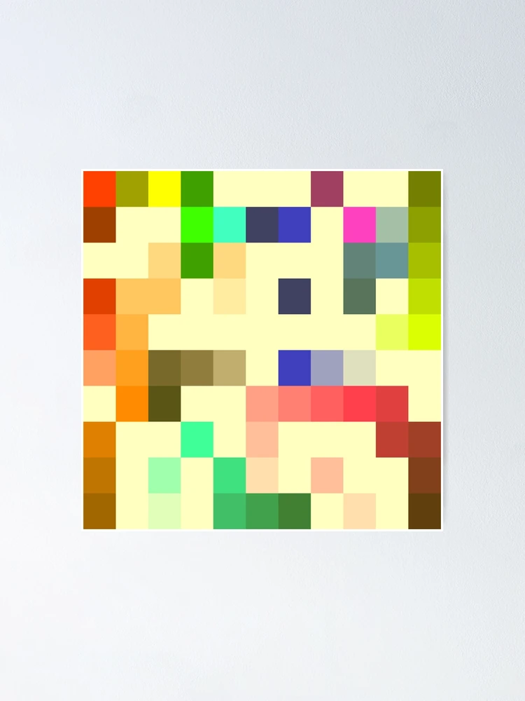Thumbnail 1 of 3, Poster, Best Colored Geometric Square Pattern designed and sold by Patternsdesign.