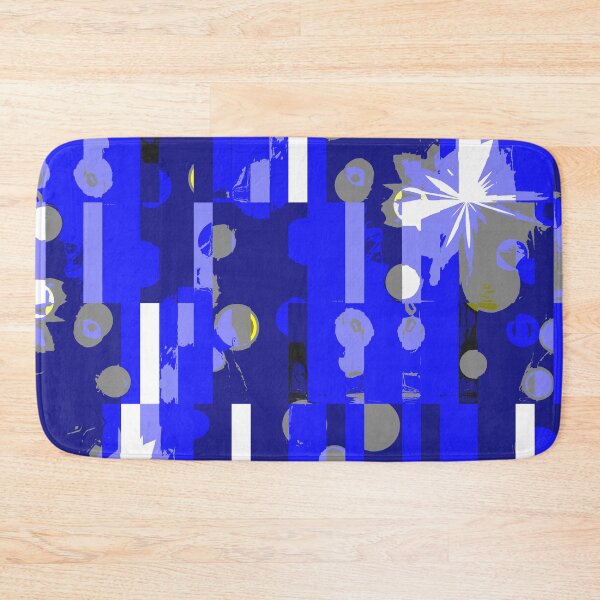 Item preview, Blue and White Abstract Geometrical Pattern designed and sold by OneLook.
