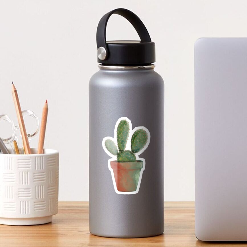 Cactus Sabres plant watercolor illustration Sticker