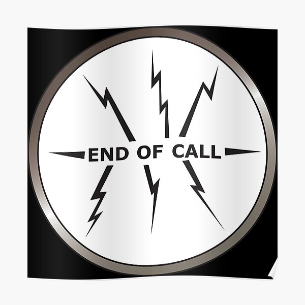 Videophone 'End Call' screen from 'Thunderbirds Poster