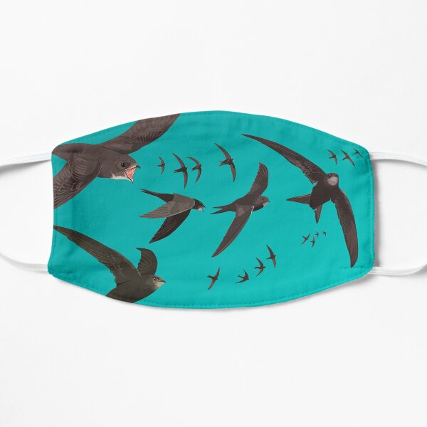 Swifts Mask - Birdwatching Wildlife Flat Mask