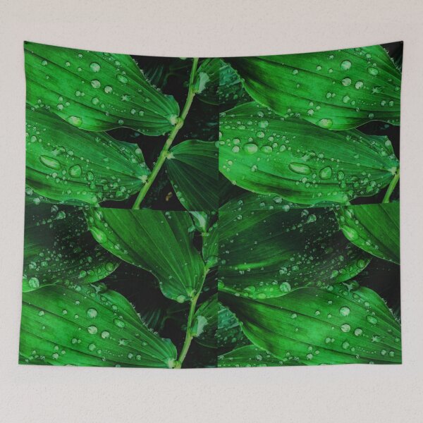 Item preview, Cool Raindrops Leaves Raindrop Pattern Mask  designed and sold by Memituss.