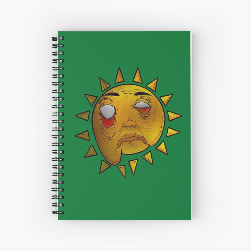 "Tired sun" Spiral Notebook for Sale by Boisla Redbubble