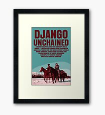 Django Unchained Movie Poster Gerahmtes Wandbild