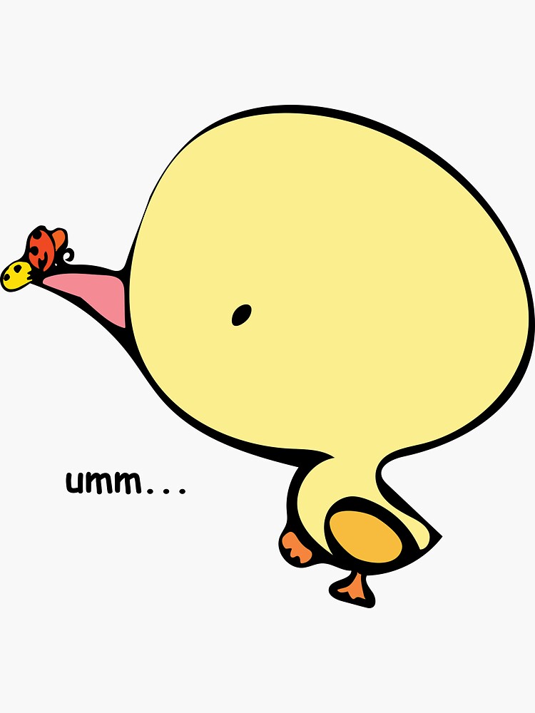 cute chibi duck bird design\