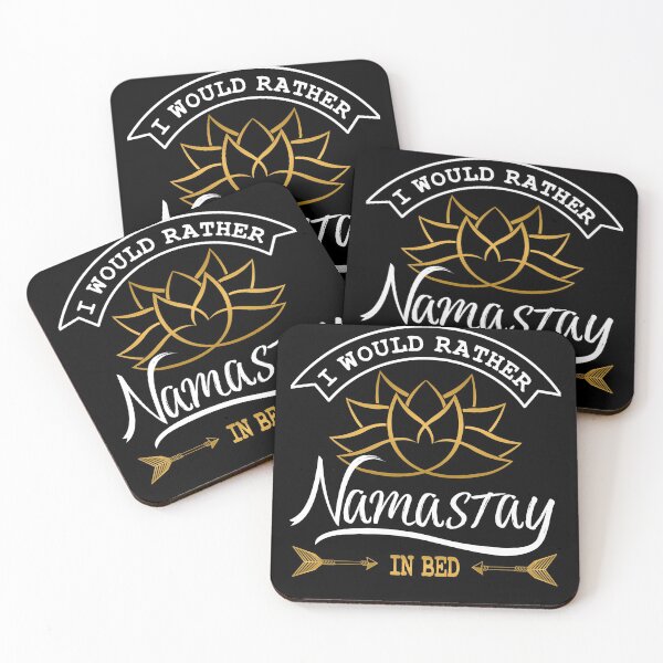 Item preview, Yoga - I would rather Namastay in Bed - Namaste Lotusflower 1 designed and sold by BLucknerDesign.