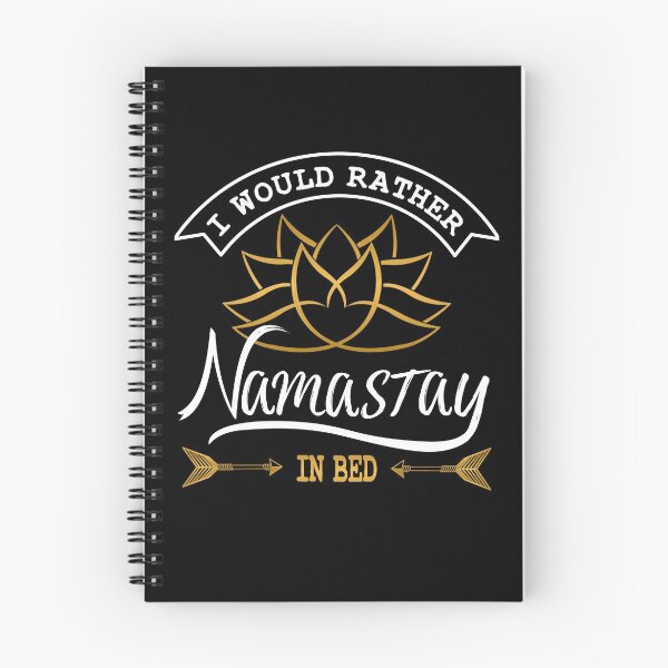 Item preview, Yoga - I would rather Namastay in Bed - Namaste Lotusflower 1 designed and sold by BLucknerDesign.