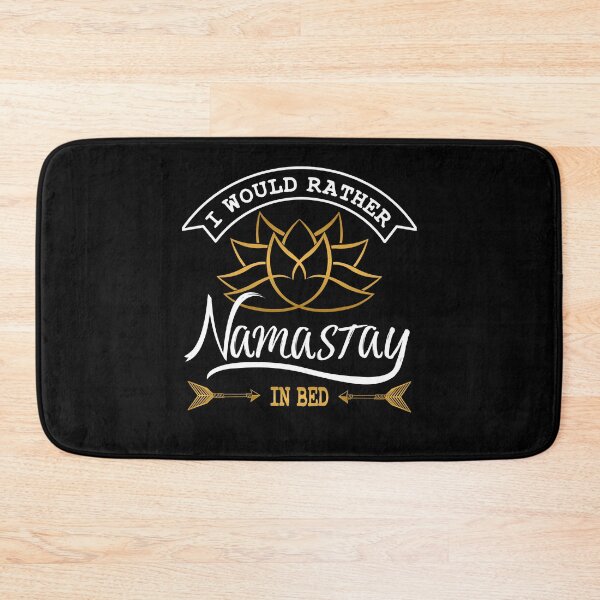 Item preview, Yoga - I would rather Namastay in Bed - Namaste Lotusflower 1 designed and sold by BLucknerDesign.
