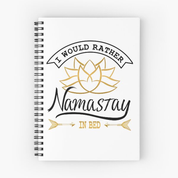 Item preview, Yoga - I would rather Namastay in Bed - Namaste Lotusflower 1 designed and sold by BLucknerDesign.