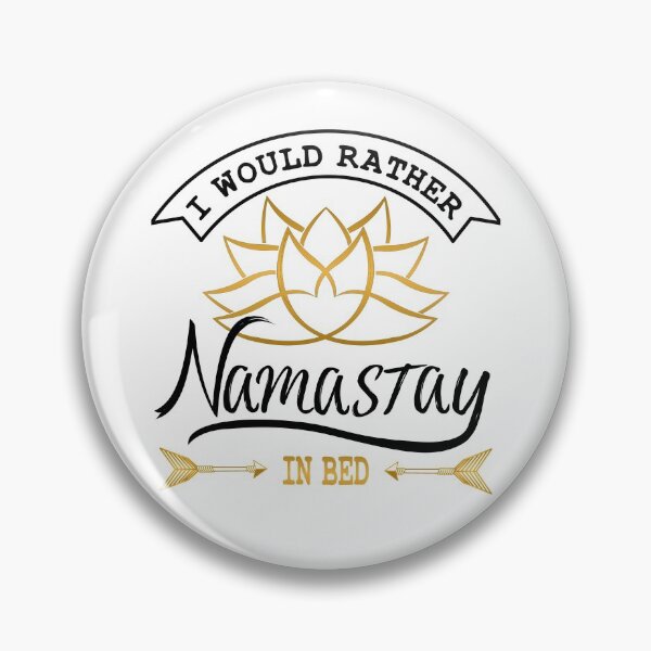 Item preview, Yoga - I would rather Namastay in Bed - Namaste Lotusflower 1 designed and sold by BLucknerDesign.