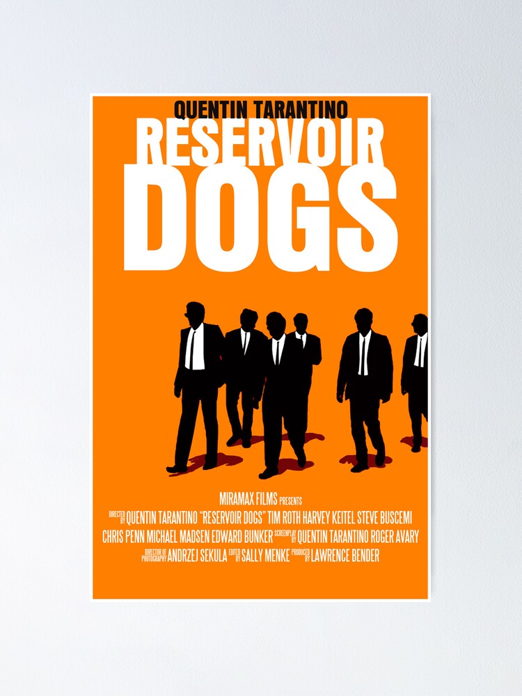 Reservoir Dogs Movie Poster Mr White Canvas Print Quentin
