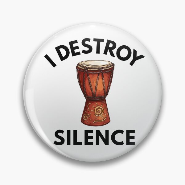 Item preview, I Destroy Silence With My Djembe designed and sold by PayoutStream.