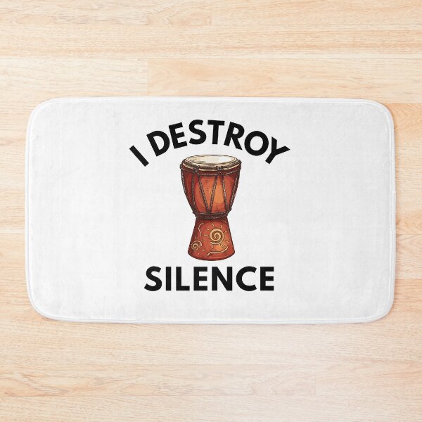 Item preview, I Destroy Silence With My Djembe designed and sold by PayoutStream.