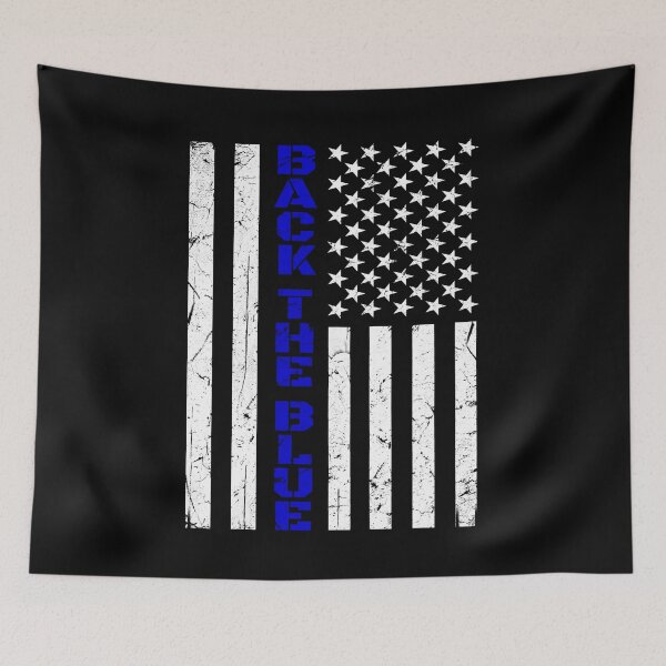 Item preview, Back The Blue Police Flag designed and sold by MagicBoutique.