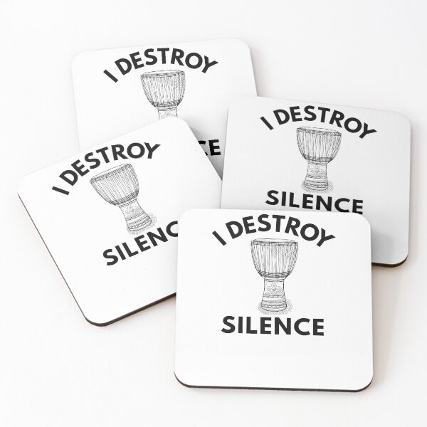 Item preview, I Destroy Silence With My Djembe designed and sold by PayoutStream.