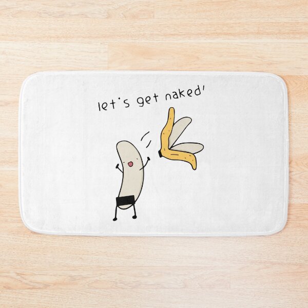 Let's Get Naked - Banana Undressing Bath Mat