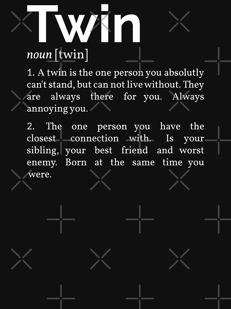 "Twin Definition I" Tshirt for Sale by lemonpepper Redbubble twin