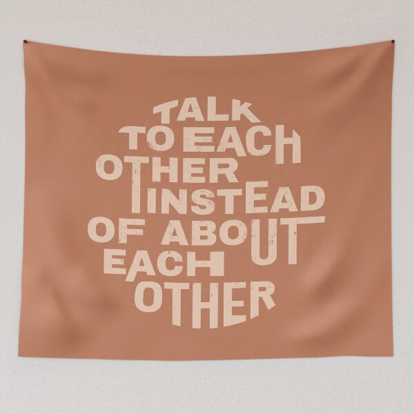 Item preview, Vintage style quote | Talk to each other designed and sold by OgyDesign.
