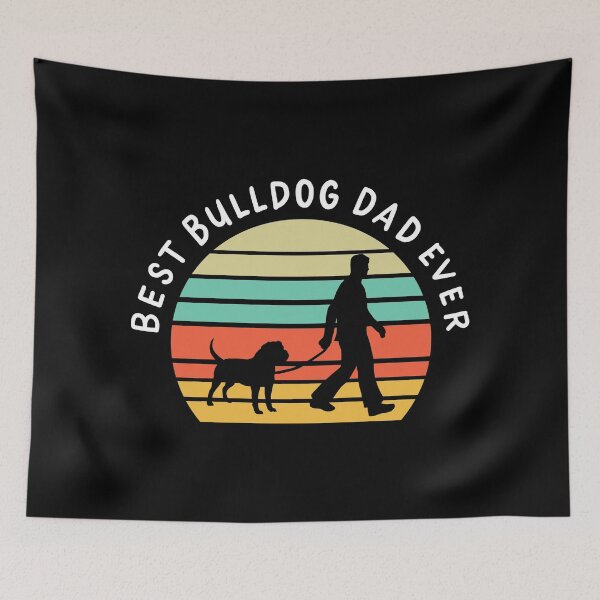 Item preview, Best Bulldog Dad Ever Dog Pet Animal Lover Gift designed and sold by haselshirt.