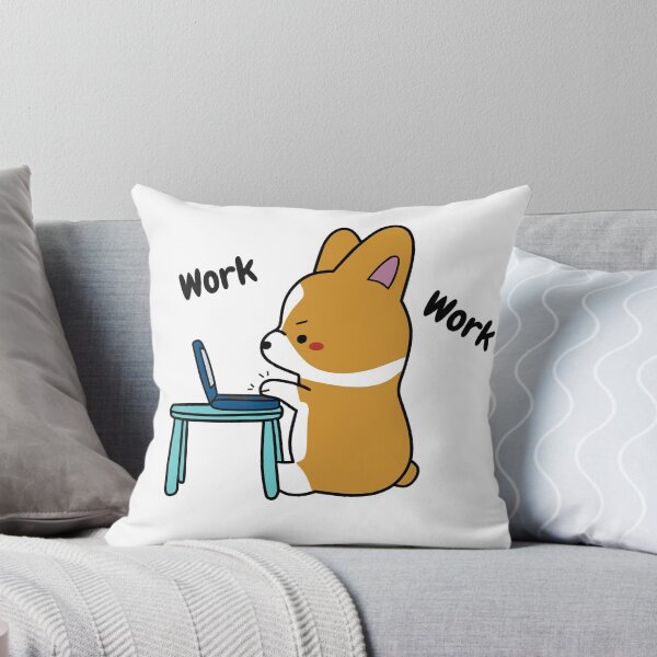 Item preview, Work From Home Corgi designed and sold by Hustlercredo.