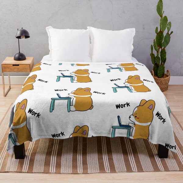 Item preview, Work From Home Corgi designed and sold by Hustlercredo.