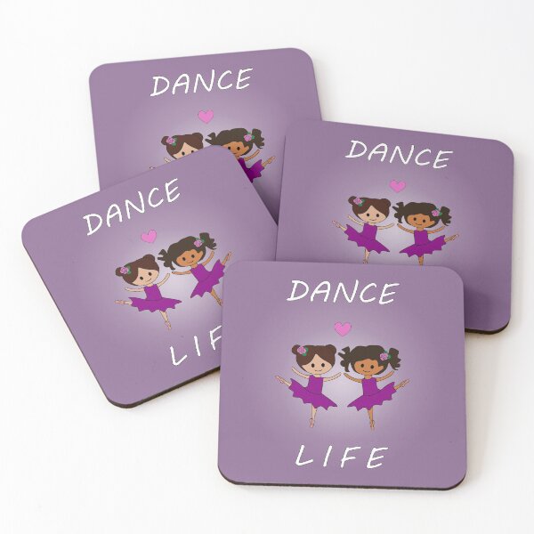 Item preview, Dance Life - girls in purple tutus designed and sold by nutmegfairy.