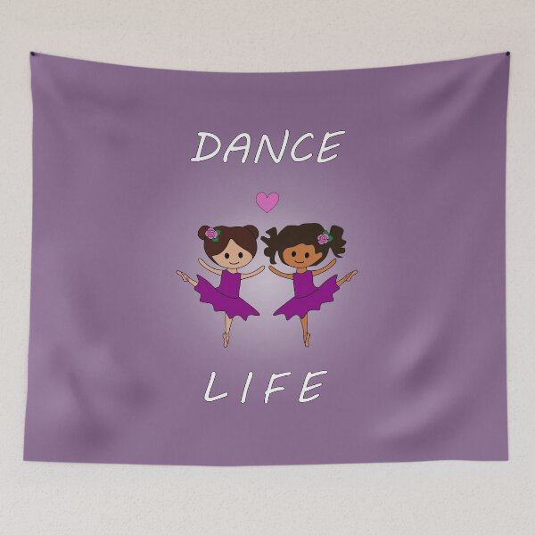 Item preview, Dance Life - girls in purple tutus designed and sold by nutmegfairy.