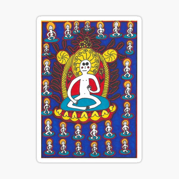 A Buddhist Meditation Piece Sticker