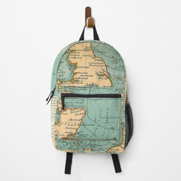 Item preview, Vintage North Sea Viking & Norse Routes Map (1906) designed and sold by BravuraMedia.