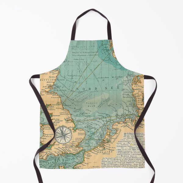 Item preview, Vintage North Sea Viking & Norse Routes Map (1906) designed and sold by BravuraMedia.