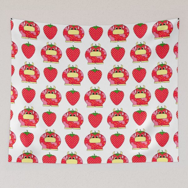 Item preview, (Look at you) Strawberry Cow Pattern  designed and sold by GreySkiesArt.
