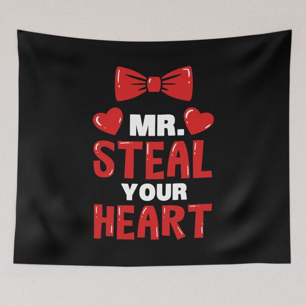 Item preview, Mr. Steal Your Heart Valentine's Day Red Bow Gift designed and sold by haselshirt.