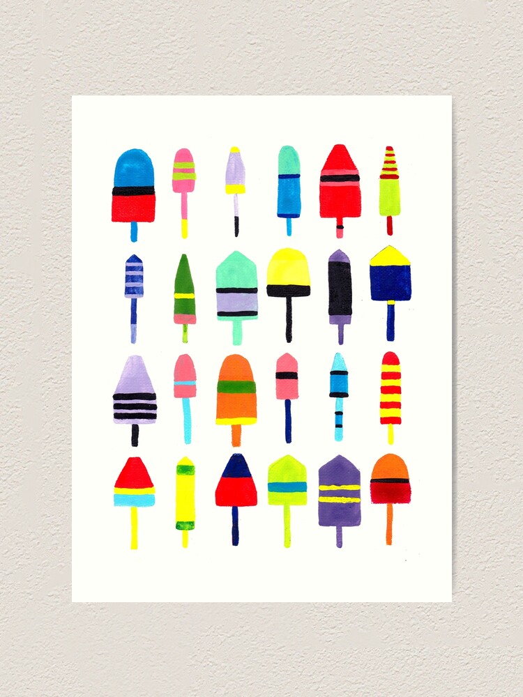 Colorful Lobster Buoys | Art Print