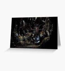 Alien Vs. Indiana Jones Greeting Card
