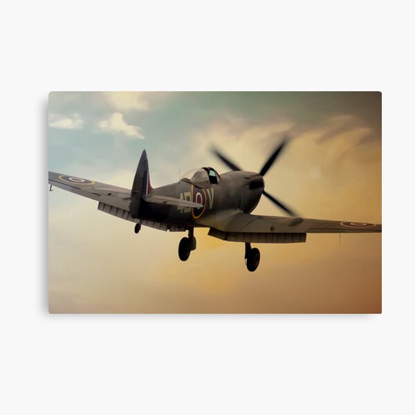 Vista previa del artículo con la obra «Spitfire solitario», diseñado y vendido por Airpower Art.