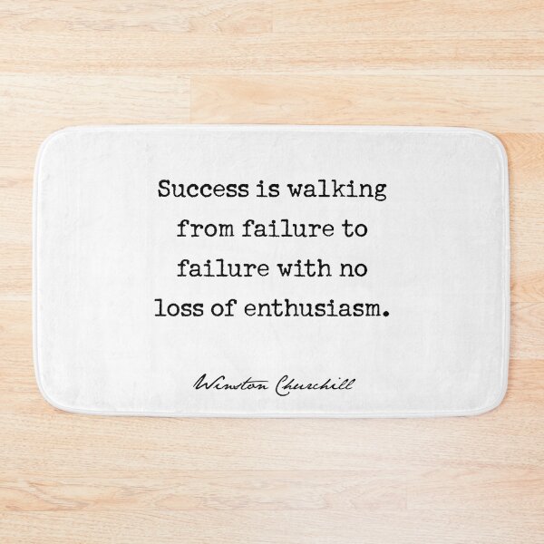 Item preview, Winston Churchill Quote - Success is walking from  designed and sold by corbrand.