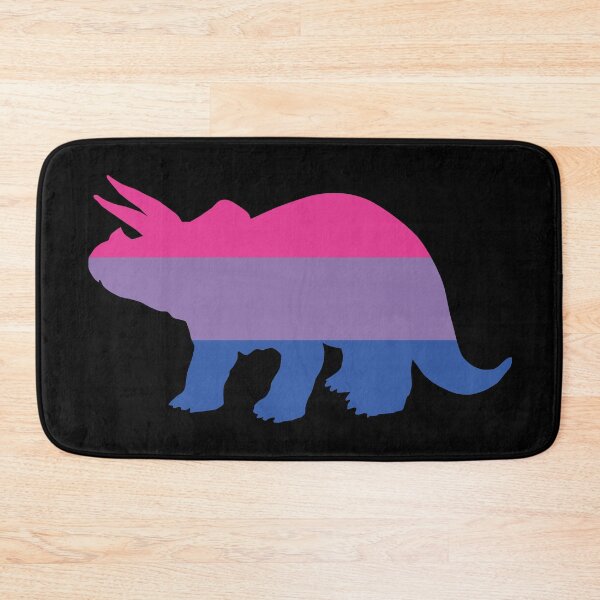 Item preview, Biceratops  | Bisexual Triceratops | black background designed and sold by Kinisis.